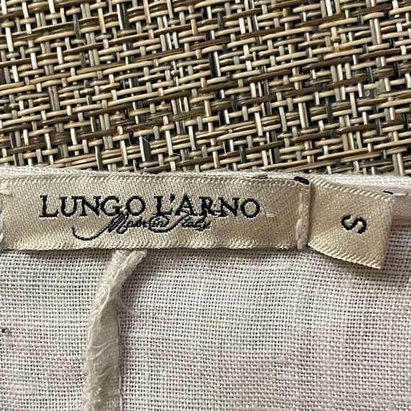 Lungo L’Arno Linen Women’s Lagenlook Made in Italy Top Size Small - Picture 3 of 4